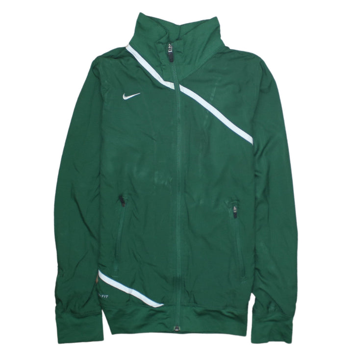 Nike Boys Green Dri-FIT Track Jacket Size 16 Years Full Zip Sports Top
