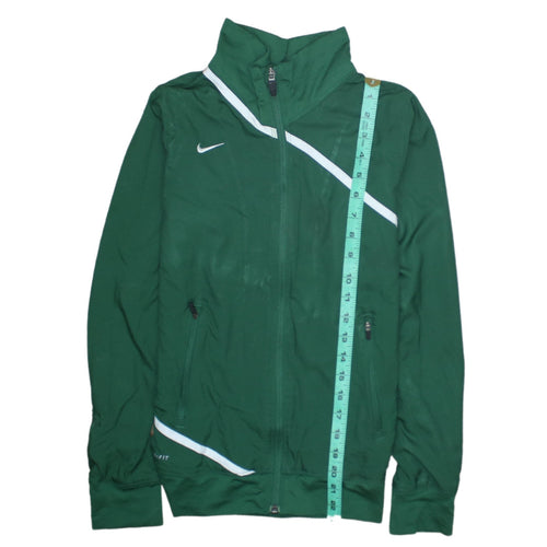 Nike Boys Green Dri-FIT Track Jacket Size 16 Years Full Zip Sports Top