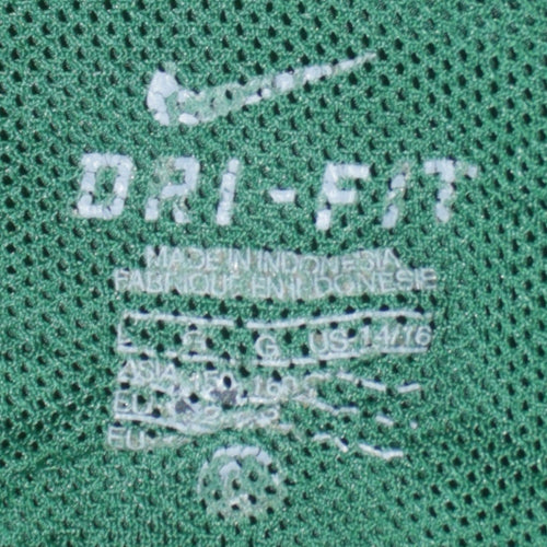 Nike Boys Green Dri-FIT Track Jacket Size 16 Years Full Zip Sports Top