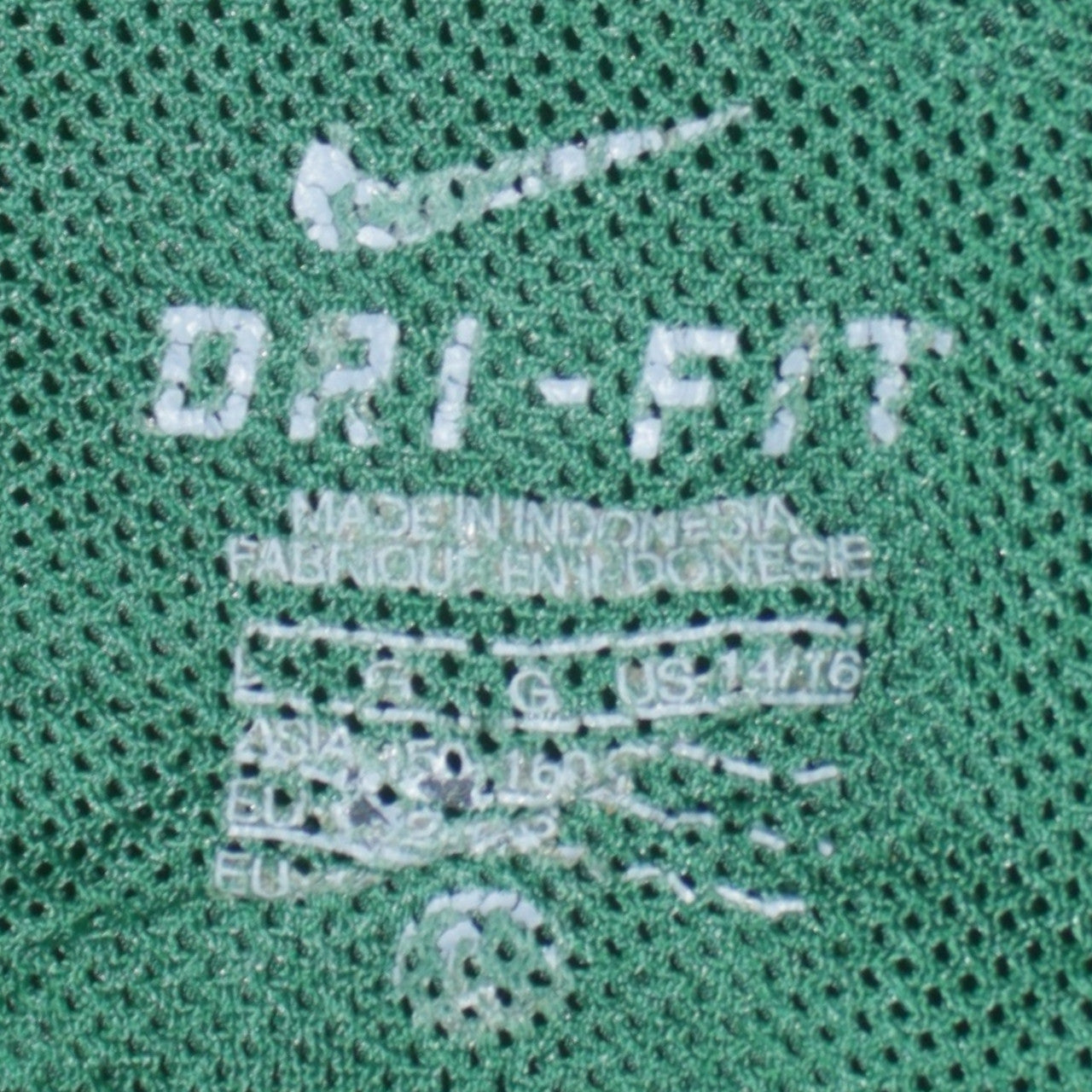 Nike Boys Green Dri-FIT Track Jacket Size 16 Years Full Zip Sports Top