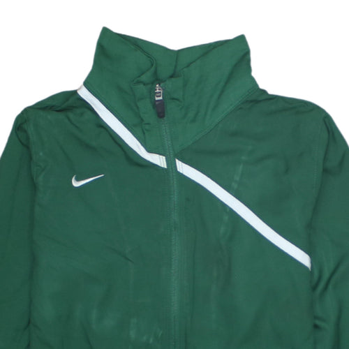 Nike Boys Green Dri-FIT Track Jacket Size 16 Years Full Zip Sports Top