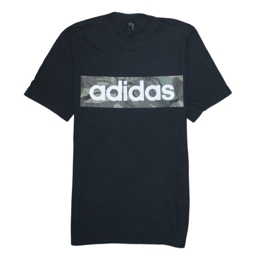 Adidas Men's Black Camouflage Logo T-Shirt Size S