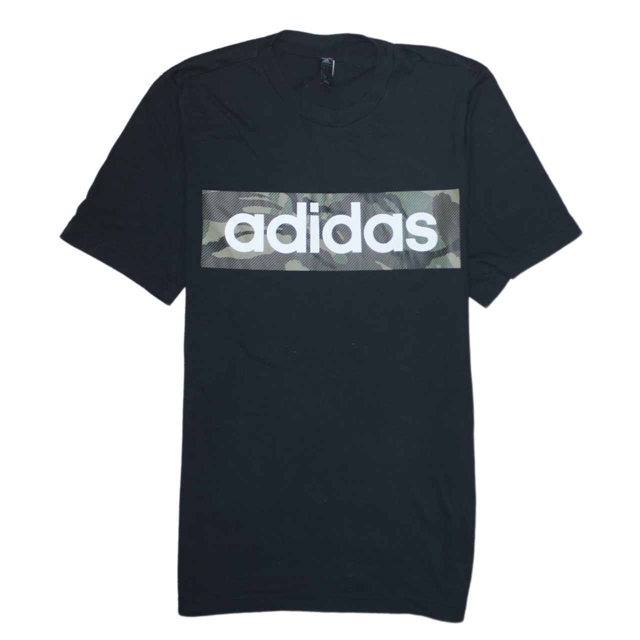 Adidas Men's Black Camouflage Logo T-Shirt Size S