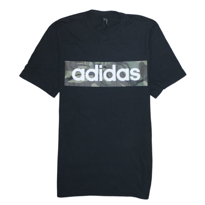 Adidas Men's Black Camouflage Logo T-Shirt Size S