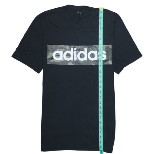 Adidas Men's Black Camouflage Logo T-Shirt Size S