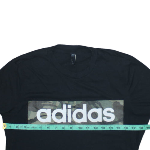Adidas Men's Black Camouflage Logo T-Shirt Size S