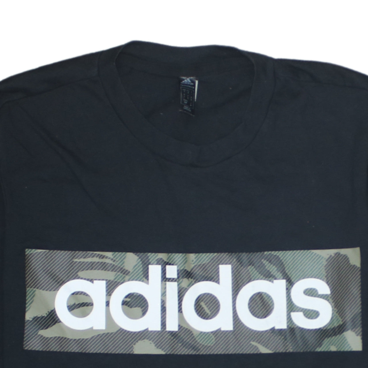 Adidas Men's Black Camouflage Logo T-Shirt Size S