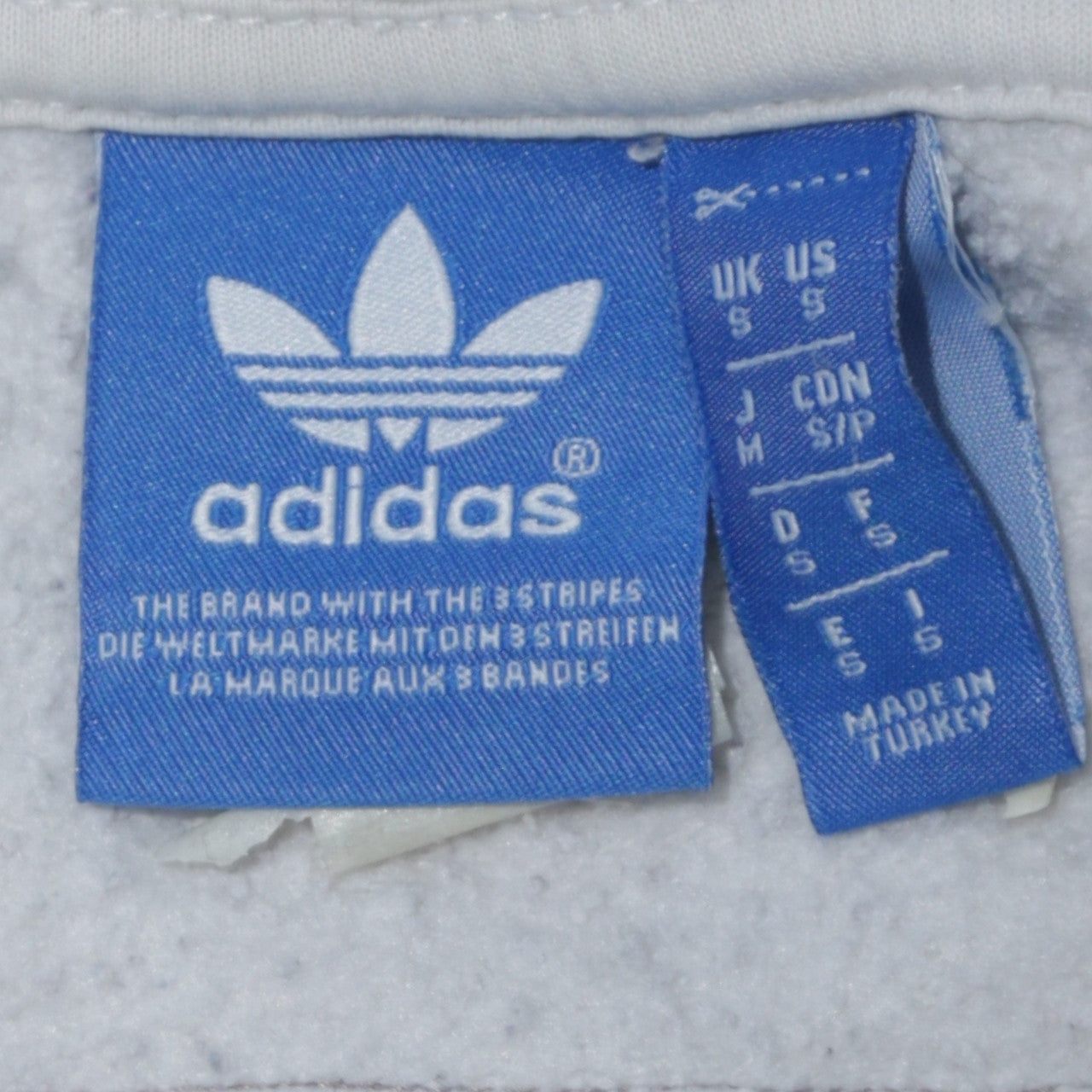 Adidas Men's White Pullover Hoodie Small Graphic Logo Sportswear