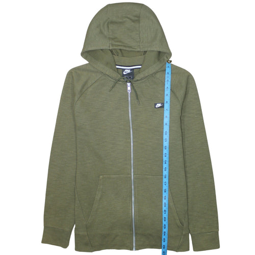 Nike Men's Green Full Zip Hoodie M Regular Fit