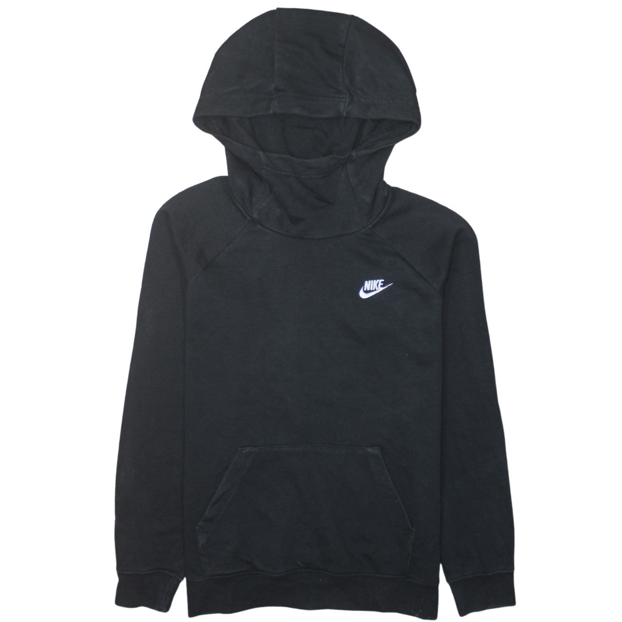Nike Women's Black Pullover Hoodie Medium Cotton Blend Casual Sweatshirt