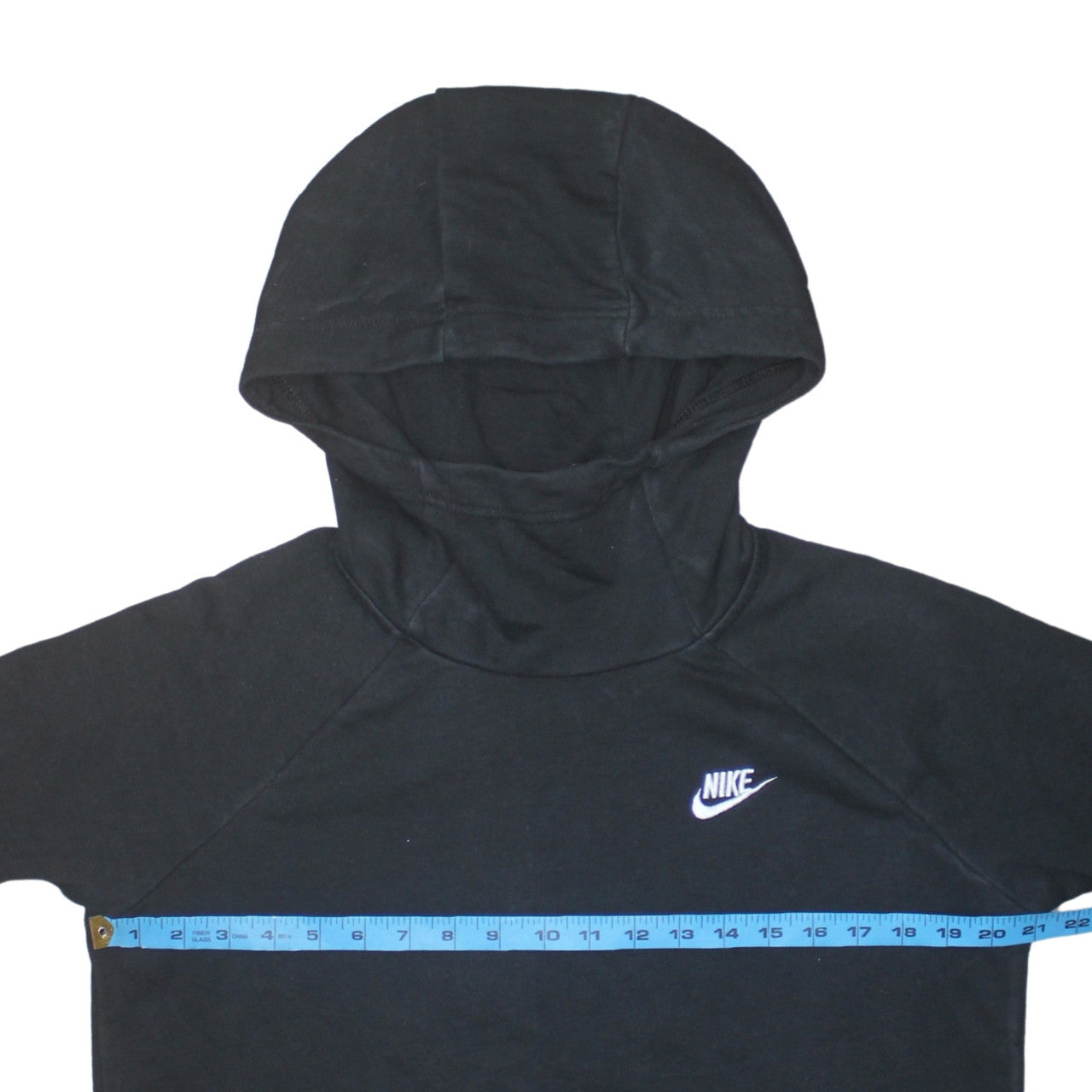 Nike Women's Black Pullover Hoodie Medium Cotton Blend Casual Sweatshirt
