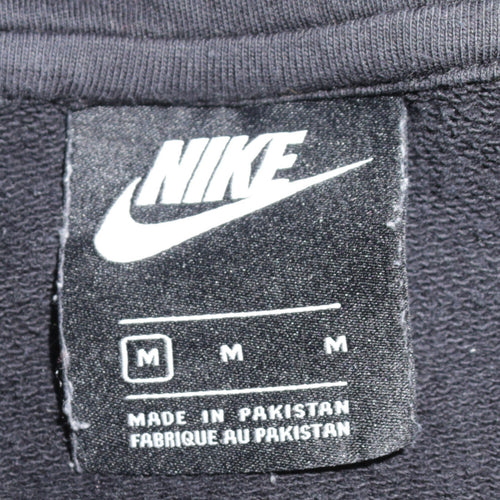 Nike Women's Black Pullover Hoodie Medium Cotton Blend Casual Sweatshirt
