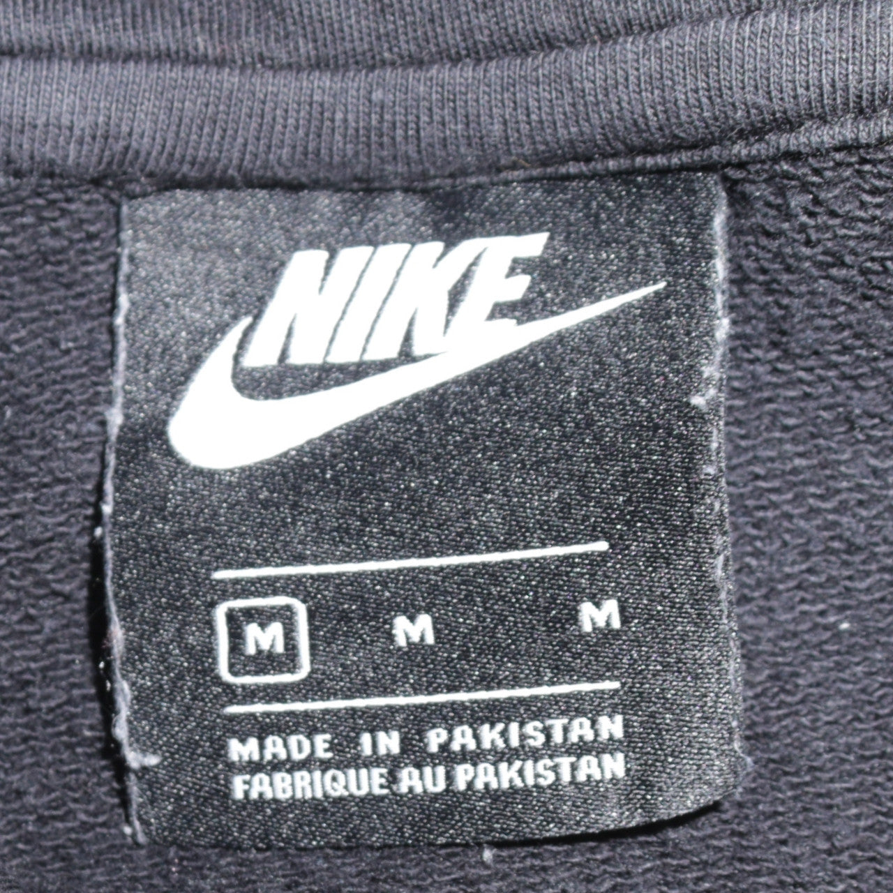 Nike Women's Black Pullover Hoodie Medium Cotton Blend Casual Sweatshirt