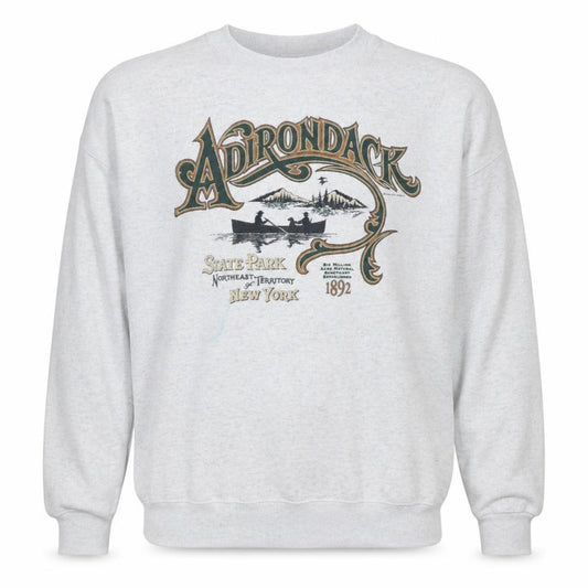 Front view of Lee men’s grey adirondack heavyweight sweatshirt 2xl vintage pullover
