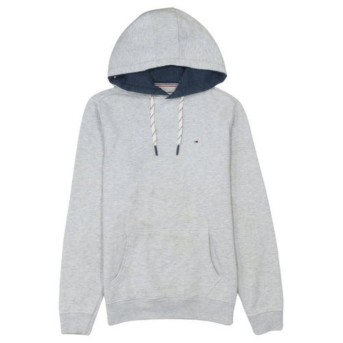 Tommy Hilfiger Men’s Grey Pullover Hoodie Size S Cotton Blend