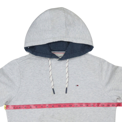 Tommy Hilfiger Men’s Grey Pullover Hoodie Size S Cotton Blend