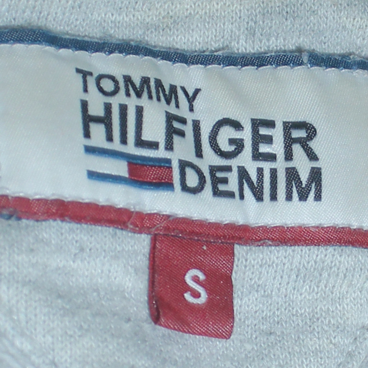 Tommy Hilfiger Men’s Grey Pullover Hoodie Size S Cotton Blend