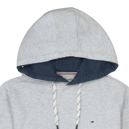 Tommy Hilfiger Men’s Grey Pullover Hoodie Size S Cotton Blend