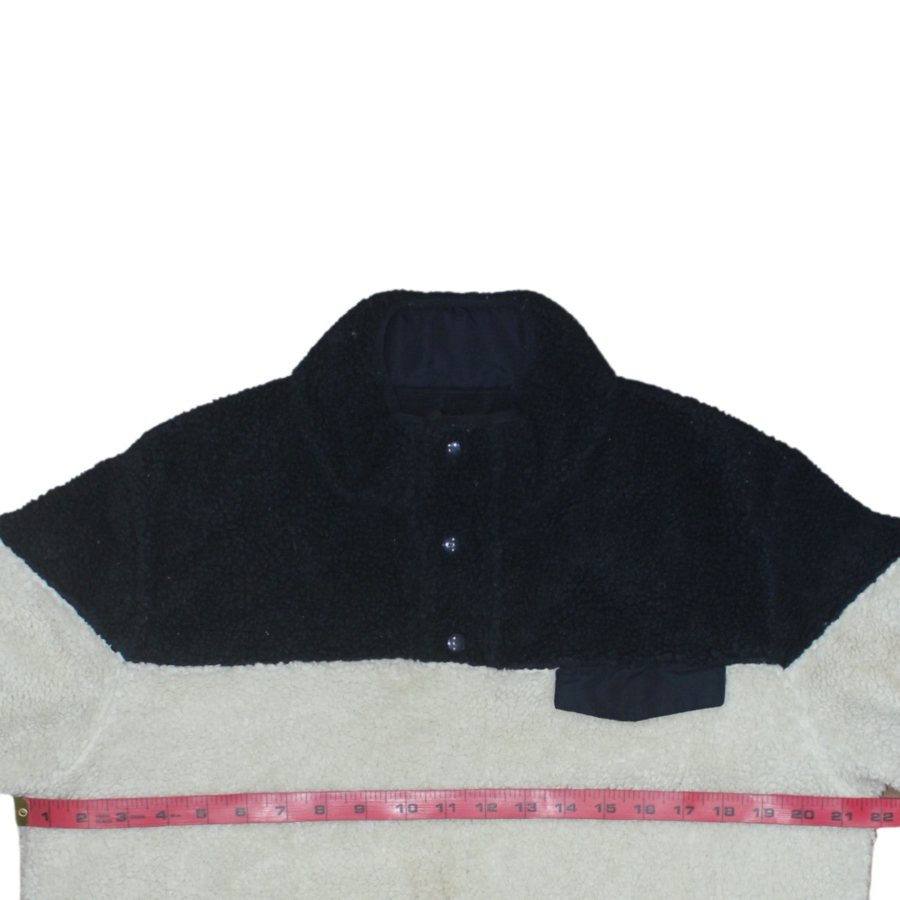 Dickies Men’s Black Beige Small Fleece Henley Sweatshirt