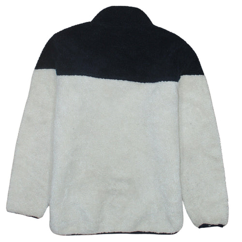 Dickies Men’s Black Beige Small Fleece Henley Sweatshirt