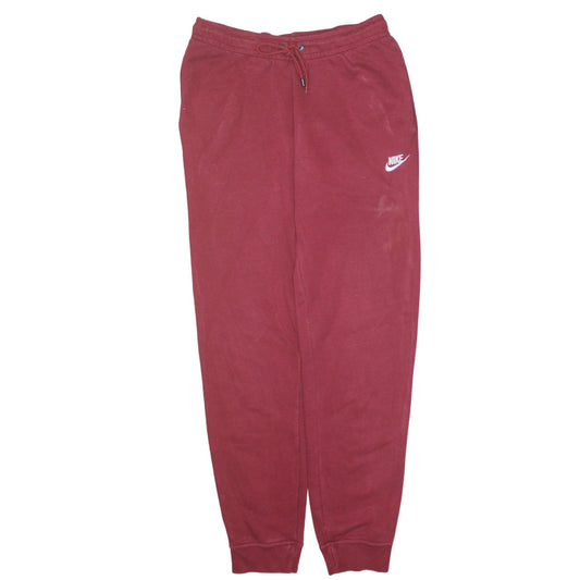 Nike Women's Burgundy Jogger Sweatpants Small Cotton Blend Activewear