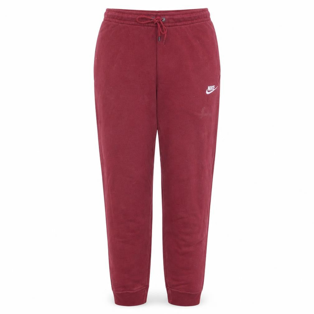 Nike Women's Burgundy Jogger Sweatpants Small Cotton Blend Activewear