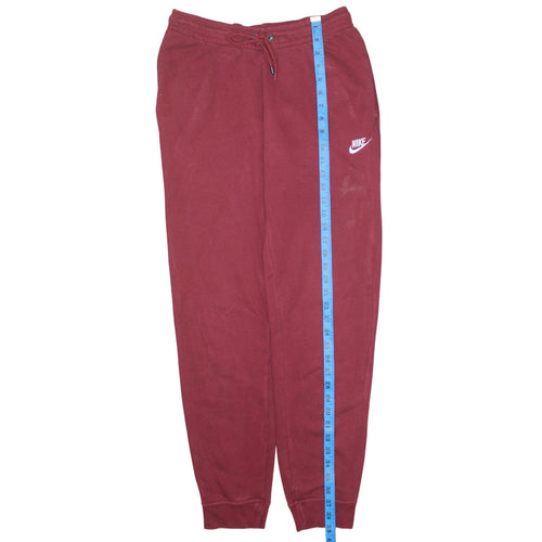 Nike Women's Burgundy Jogger Sweatpants Small Cotton Blend Activewear