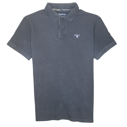 Barbour Men's Grey XL Short Sleeve Cotton Polo Shirt