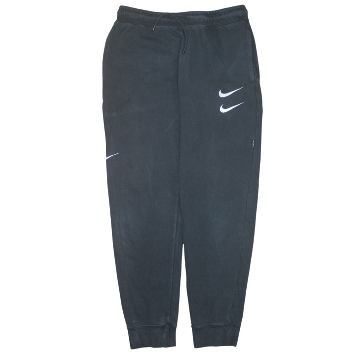 Nike Men Black Fleece Jogger Sweatpants M Regular Fit Activewear