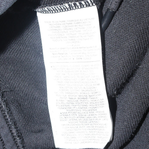 Nike Men Black Fleece Jogger Sweatpants M Regular Fit Activewear
