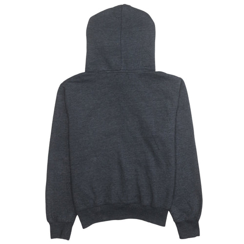 Pull & Bear Women's Charcoal Grey Pullover Hoodie Size S