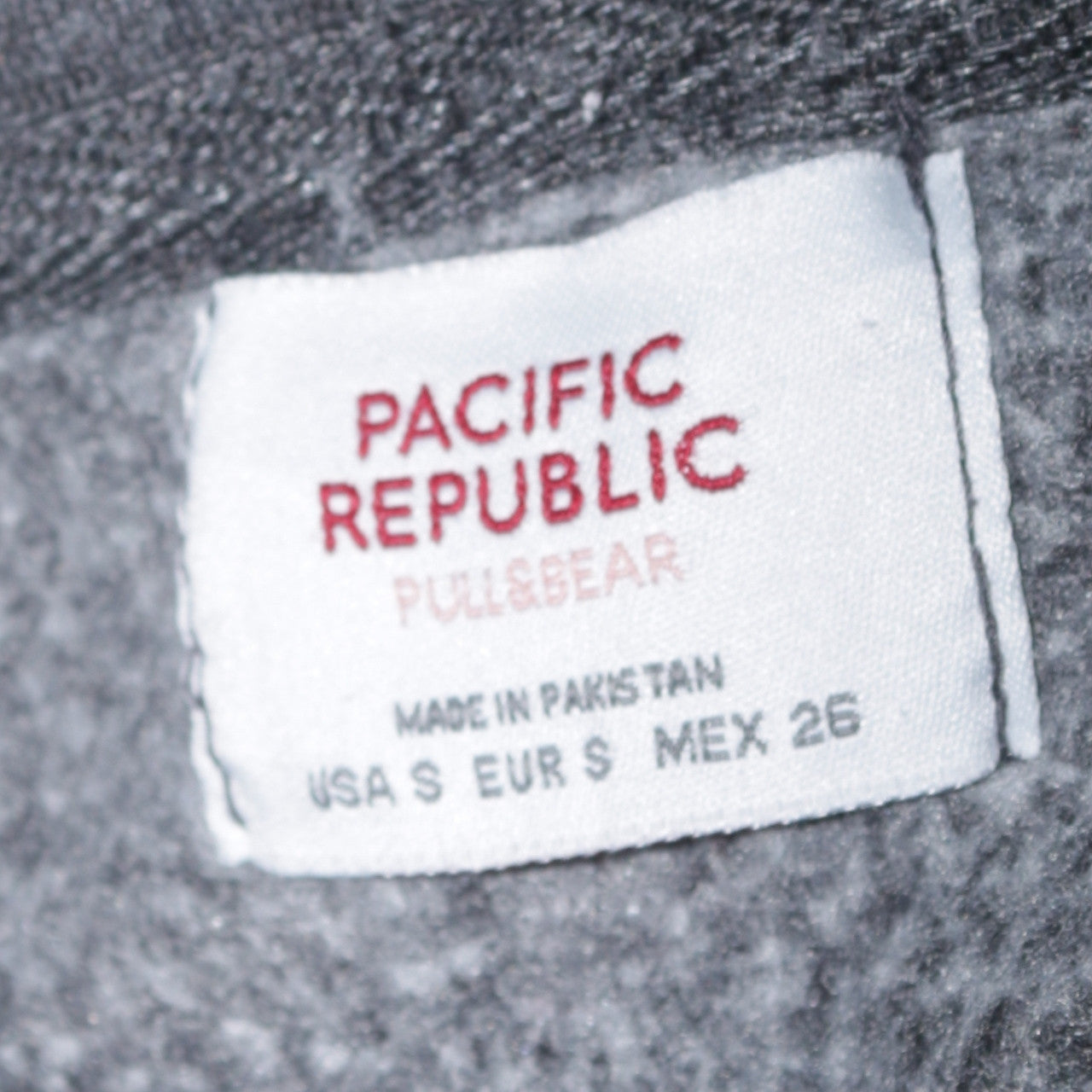 Pull & Bear Women's Charcoal Grey Pullover Hoodie Size S