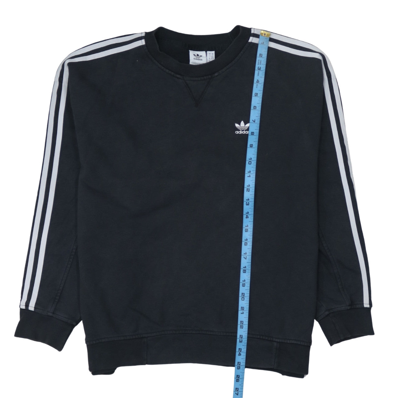 Adidas Womens Black XS Crew Neck Pullover Sweatshirt Cotton