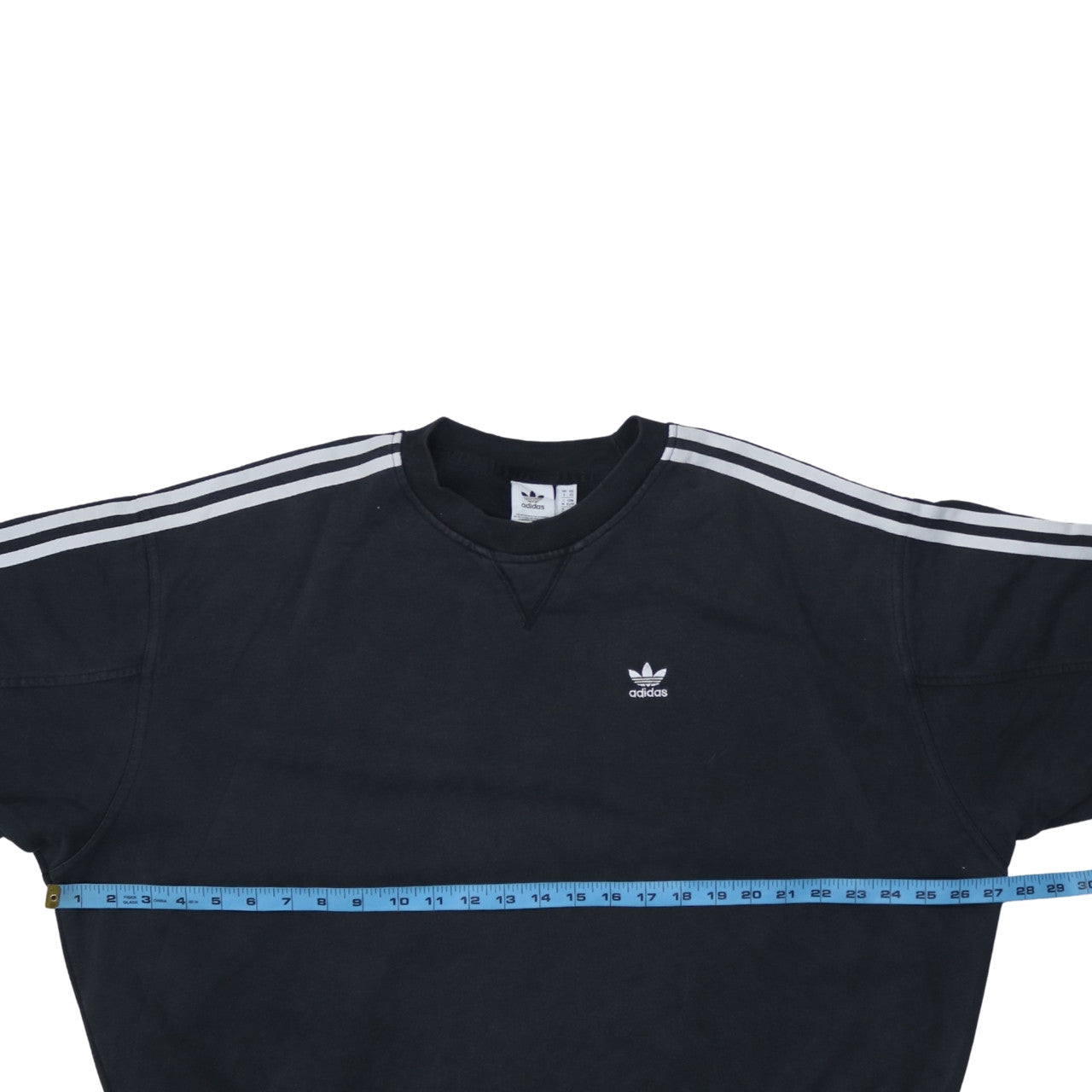 Adidas Womens Black XS Crew Neck Pullover Sweatshirt Cotton