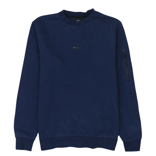 Diesel Mens Blue Crew Neck Pullover Sweatshirt Medium