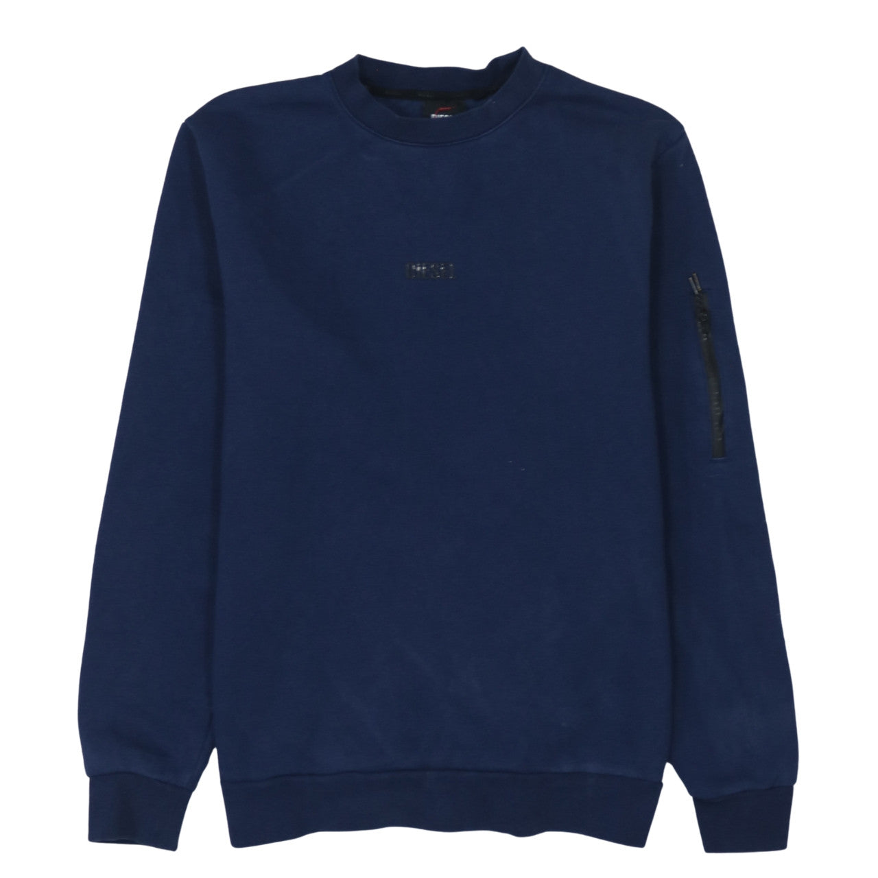 Diesel Mens Blue Crew Neck Pullover Sweatshirt Medium