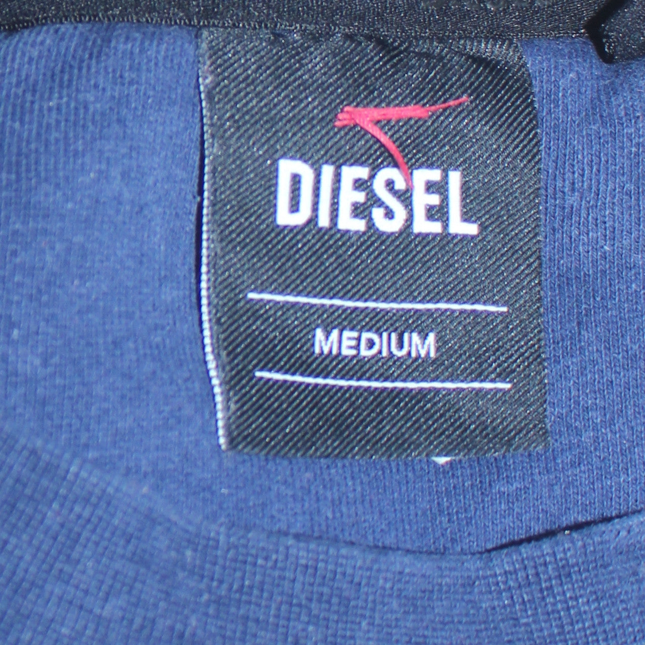 Diesel Mens Blue Crew Neck Pullover Sweatshirt Medium
