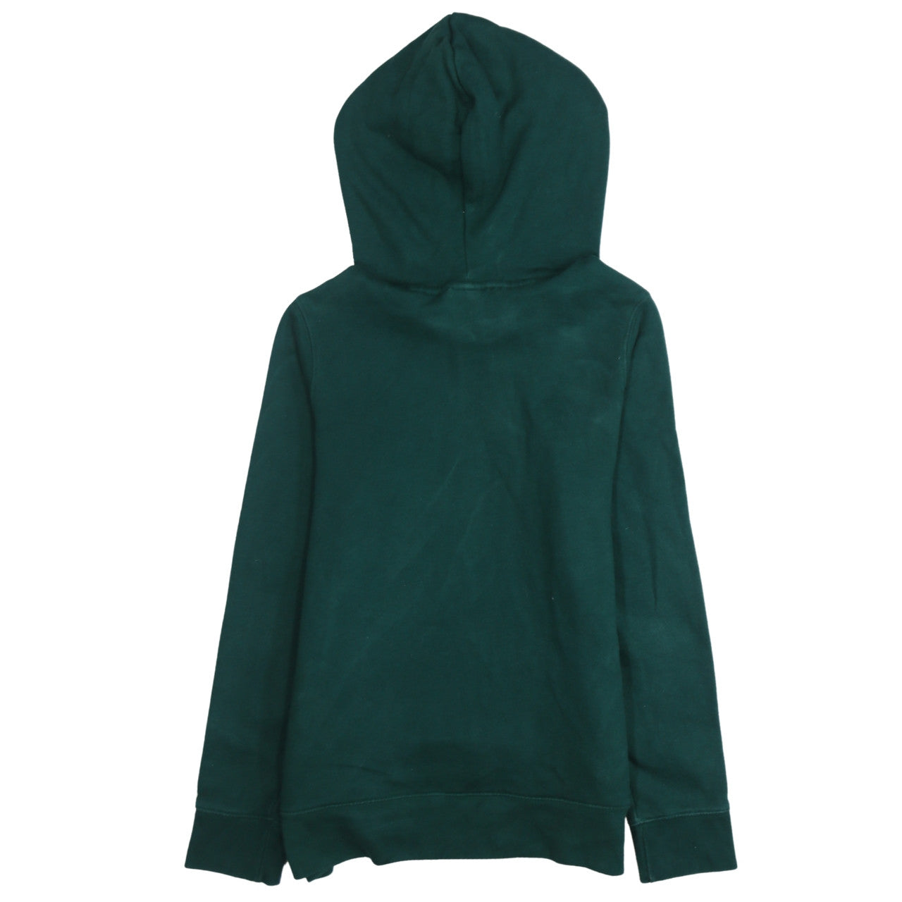 Adidas Women’s Green Trefoil Pullover Hoodie Size 10 Cotton Blend