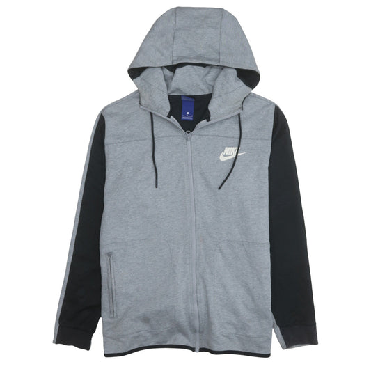 Nike Men's Grey Full Zip Hoodie L Regular Fit Sportswear