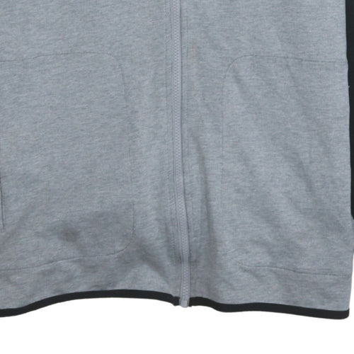 Nike Men's Grey Full Zip Hoodie L Regular Fit Sportswear