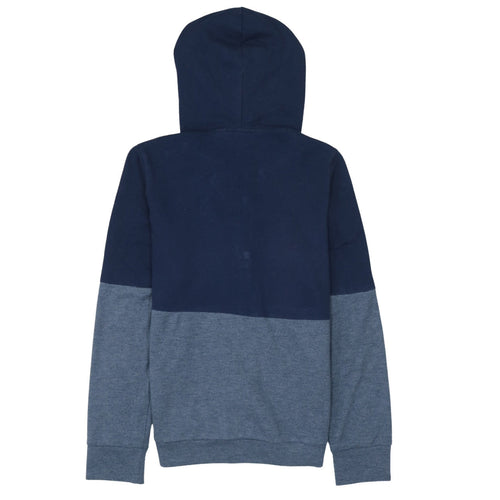 Adidas Womens Navy Full Zip Hoodie Sweatshirt M Blue Logo Casual