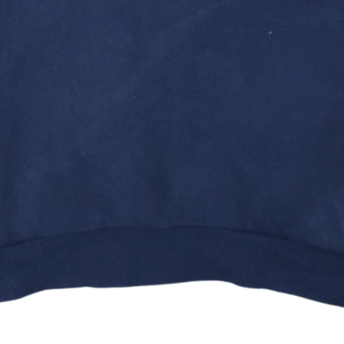 FILA Men's Multicoloured Pullover Hoodie Small Logo Embroidered Fleece