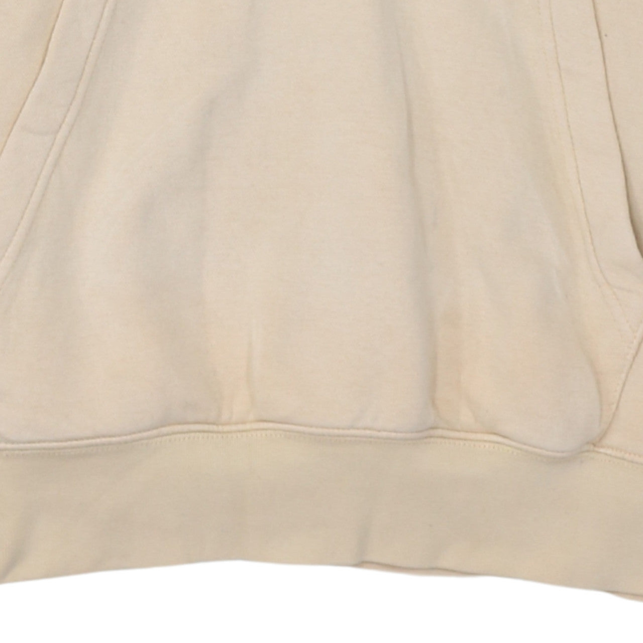 Nike Men's Beige Pullover Hoodie Small Regular Fit Fleece Sweatshirt