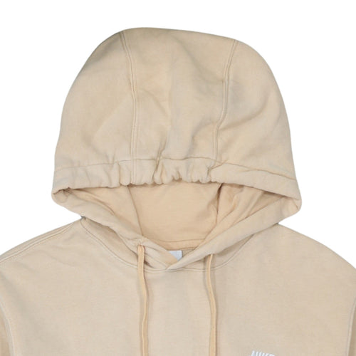 Nike Men's Beige Pullover Hoodie Small Regular Fit Fleece Sweatshirt