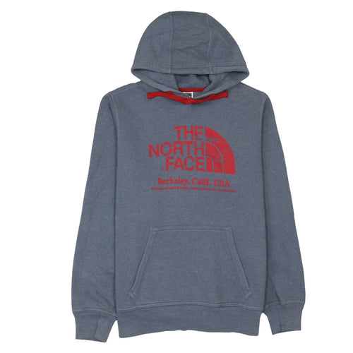 The North Face Men's Blue Pullover Hoodie Size M Graphic Print