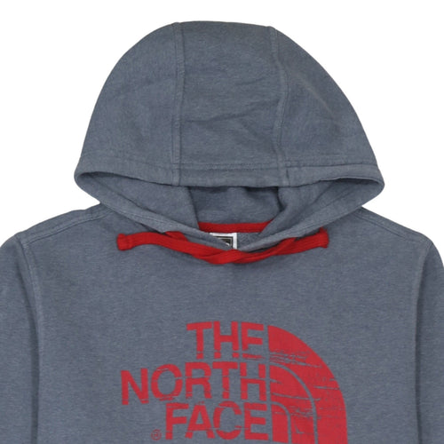 The North Face Men's Blue Pullover Hoodie Size M Graphic Print