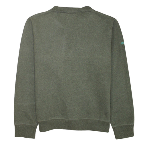 Superdry Mens Green XL 1/2 Zip Henley Fleece Sweatshirt