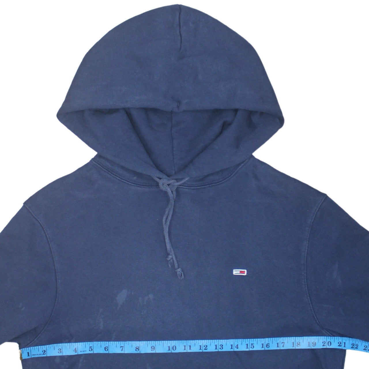 Tommy Jeans Womens Navy Blue Pullover Hoodie M Cotton Casual
