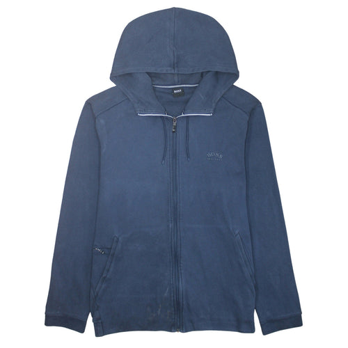 Hugo Boss Men's Blue XL Full Zip Hoodie Sweatshirt