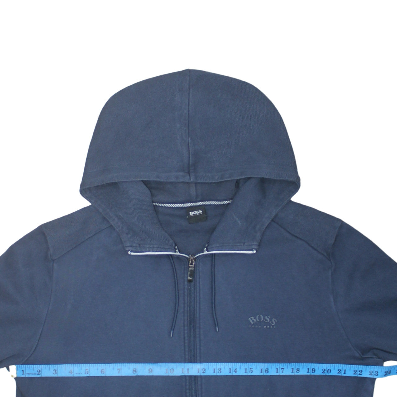 Hugo Boss Men's Blue XL Full Zip Hoodie Sweatshirt